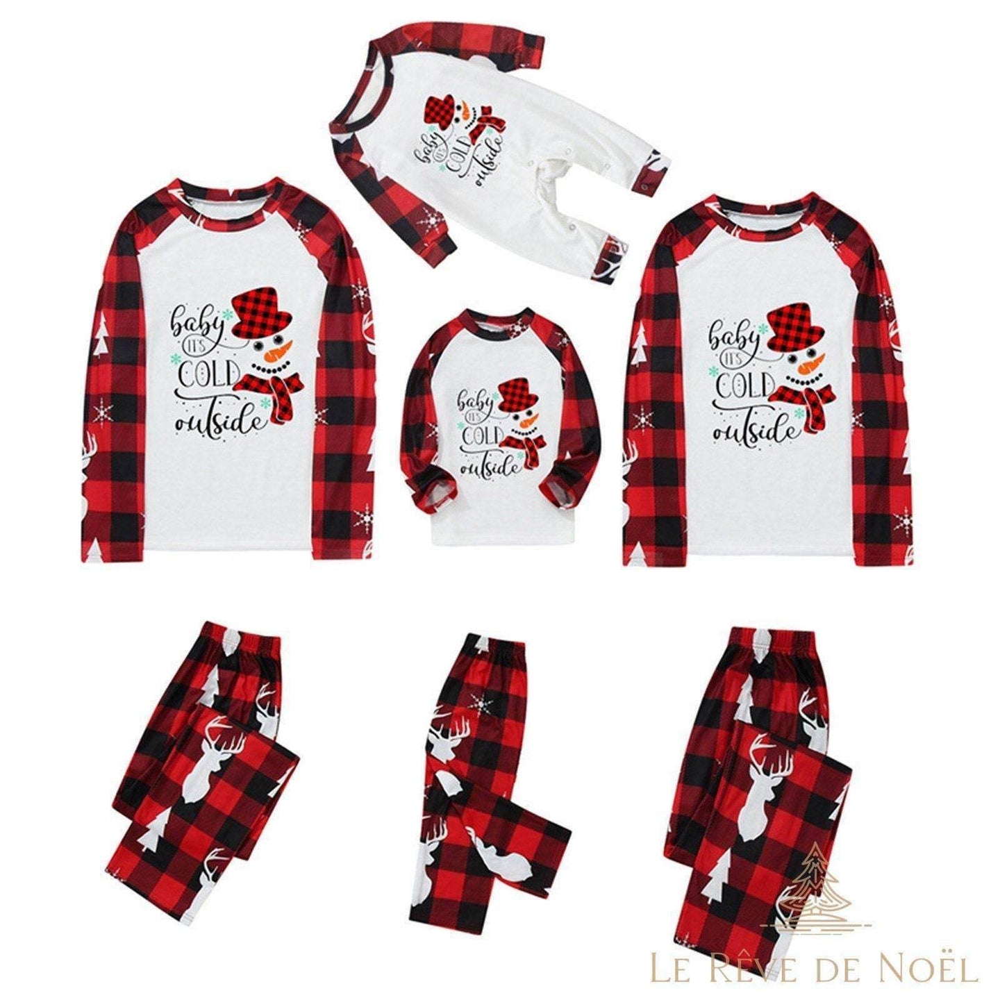 Pyjama bonhomme de neige